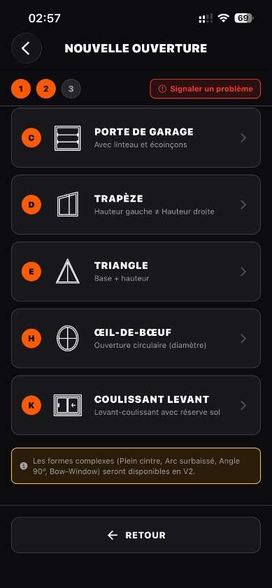 Étape 05 - Sélection menuiserie - 2